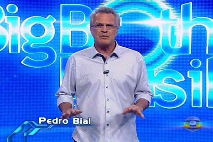 21.mar.2014 - O apresentador Pedro Bial inicia a edição desta sexta-feira, que irá definir o paredão surpresa
