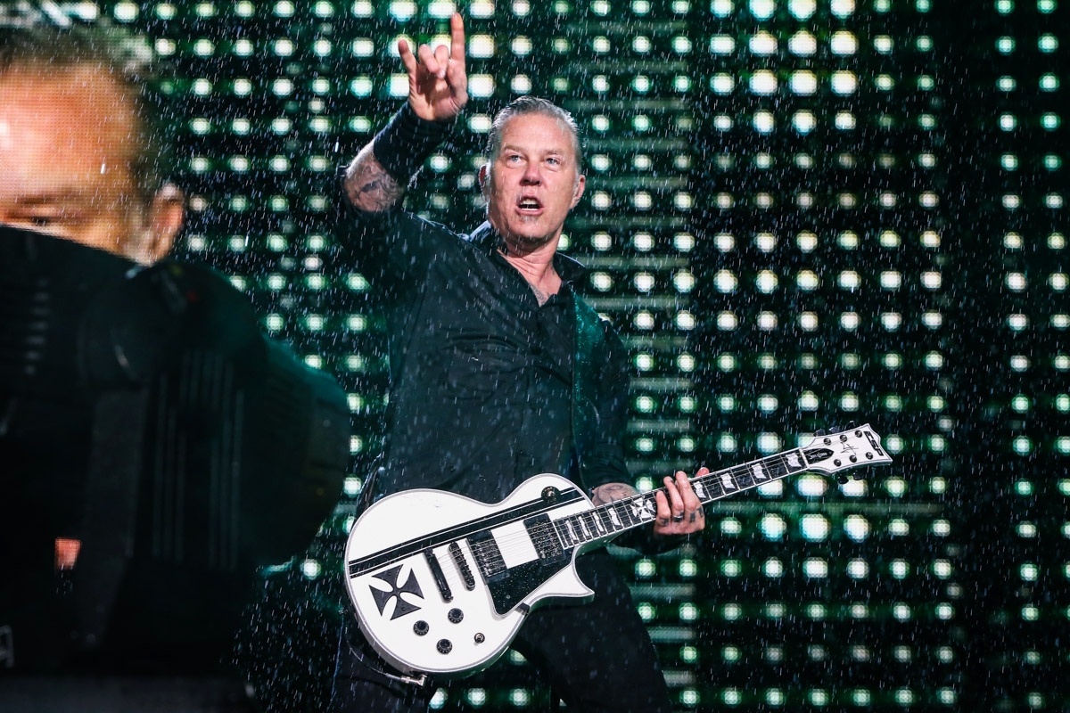 22.mar.2014 - Embora o Metallica tenha instigado os fãs, o repertório escolhido pelo público não trouxe muitas novidades no show que a banda fez no Estádio do Morumbi, em São Paulo, dentro da turnê "Metallica By Request" - AgNews