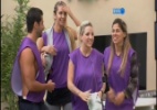 Grupo roxo vence prova e permanece com o direito de cuidar da comida - Reprodução/TV Globo