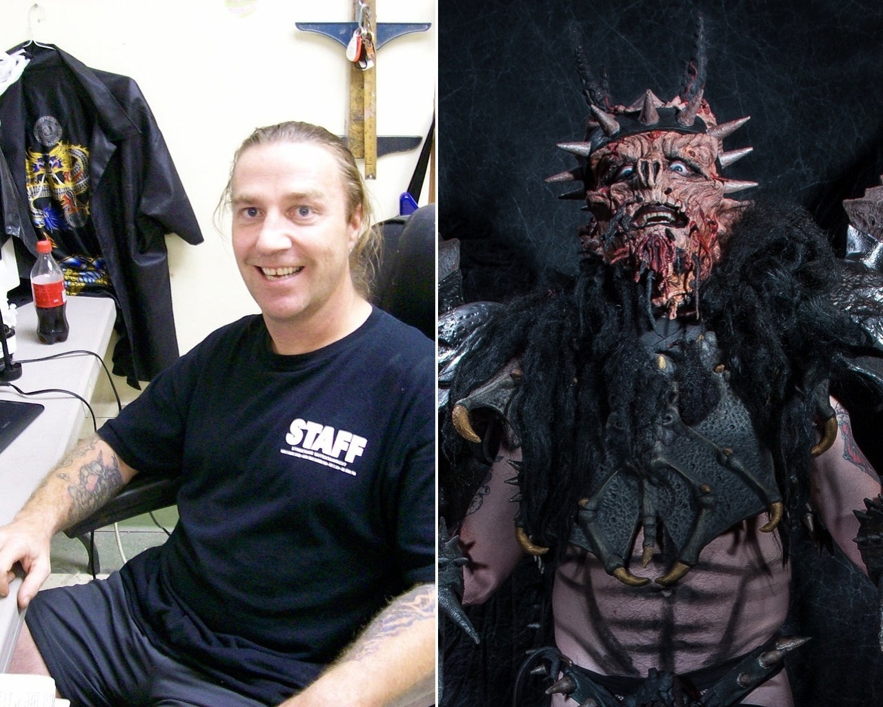 O vocalista do Gwar, David Brockie, morreu na noite de domingo (23) aos 50 anos. Ele foi achado morto pela polícia em sua casa em Richmond, no estado americano de Virgínia  Mais conhecido como o ser monstruoso Oderus Urungus, Brockie fundou a Gwar em 1984. Com letras obscenas, os integrantes só sobem ao palco fantasiados de monstros - Divulgação