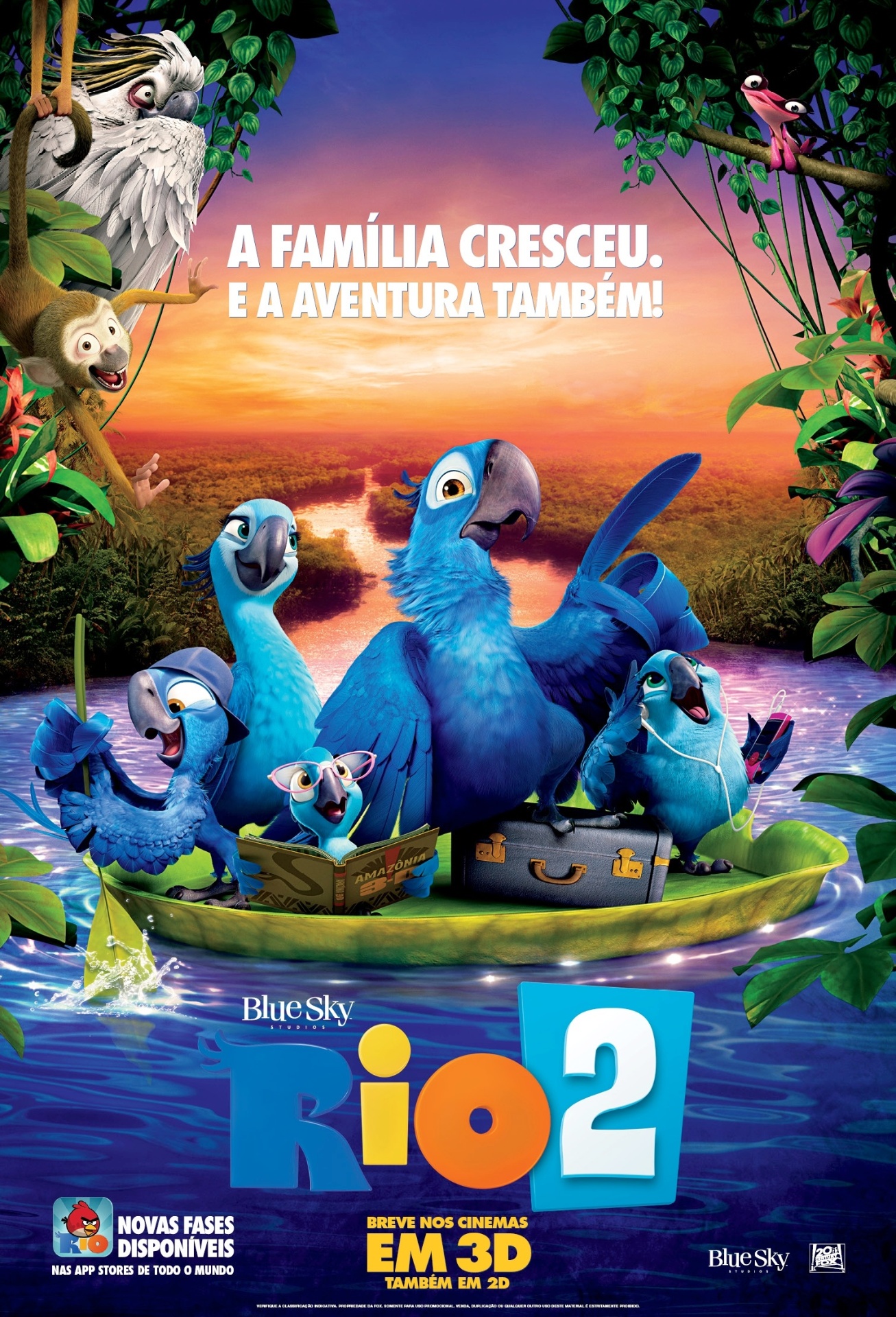 Pôster nacional de "Rio 2", de Carlos Saldanha - Divulgação