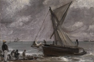 28.mar.2014 - "Beaching a Boat, Brighton", obra de John Constable, será devolvida pelo Tate Gallery por ter sido roubada pelos nazistas - Reprodução