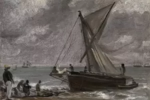 28.mar.2014 - "Beaching a Boat, Brighton", obra de John Constable, será devolvida pelo Tate Gallery por ter sido roubada pelos nazistas - Reprodução