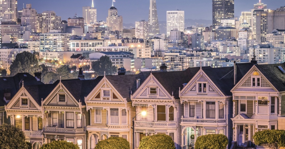 Arquitetura vitoriana em San Francisco, nos Estados Unidos