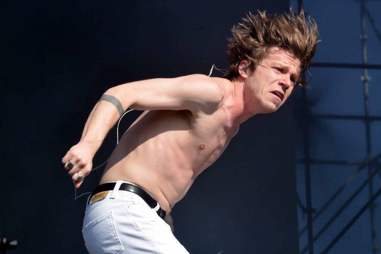 05.abr.2014 - Cage the Elephant se apresenta no primeiro dia do Festival Lollapalooza 2014 no Autódromo de Interlagos, em São Paulo - Caio Duran / AgNews