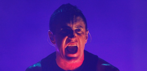 Trent Reznor se apresenta com o Nine Inch Nails no Lollapalooza Brasil em 2014 - Reinaldo Canato/UOL