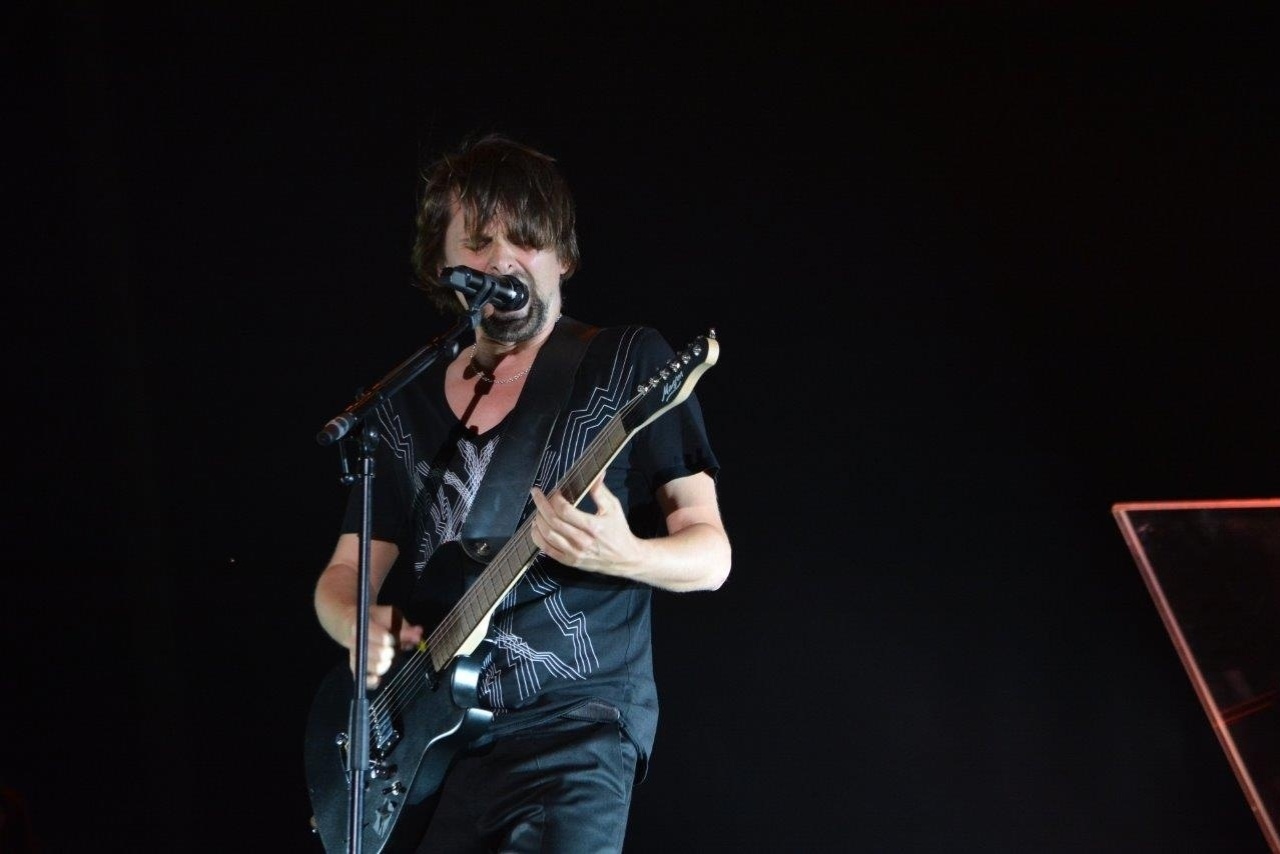 5.abr.2014 - Muse se apresenta no Lollapalooza 2014 no Autódromo de Interlagos, em São Paulo - Caio Duran / AgNews