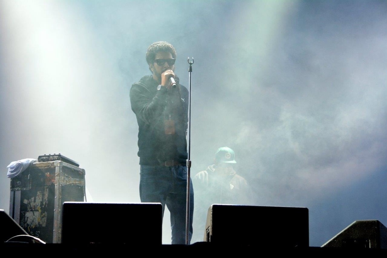 5.abr.2014 - Nação Zumbi se apresenta no Lollapalooza 2014 no Autódromo de Interlagos, em São Paulo - Caio Duran / AgNews