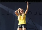 Ellie Goulding se apresenta com camiseta da seleção brasileira no Lollapalooza 2014 - Manuela Scarpa/Photo Rio News