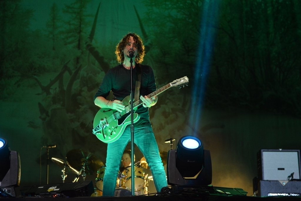 6.abr.2014 - Soundgarden se apresenta no segundo dia do Lollapalooza 2014 no Autódromo de Interlagos, em São Paulo - Caio Duran/AgNews