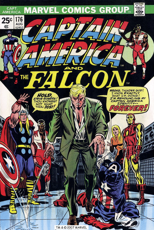 A capa da HQ "O Império Secreto" (Captain America Vol.1 #169-176, 1974) - Reprodução