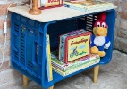 Caixa de feira pode ser transformada em estante para o quarto infantil - Rodrigo Capote/UOL