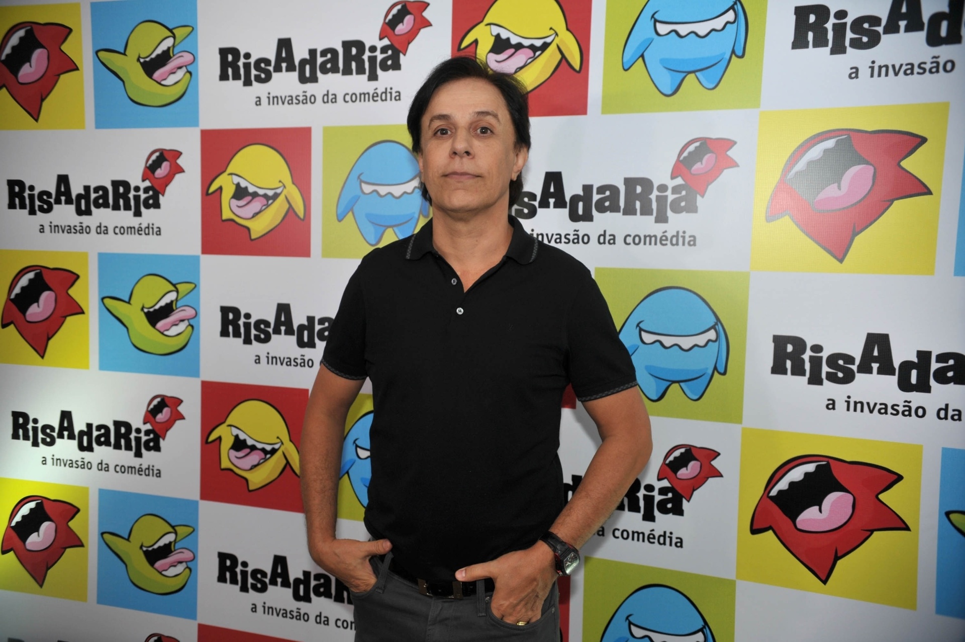 8.abr.2014 - O humorista Tom Cavalcante participa de abertura do Risadaria 2014 - Divulgação