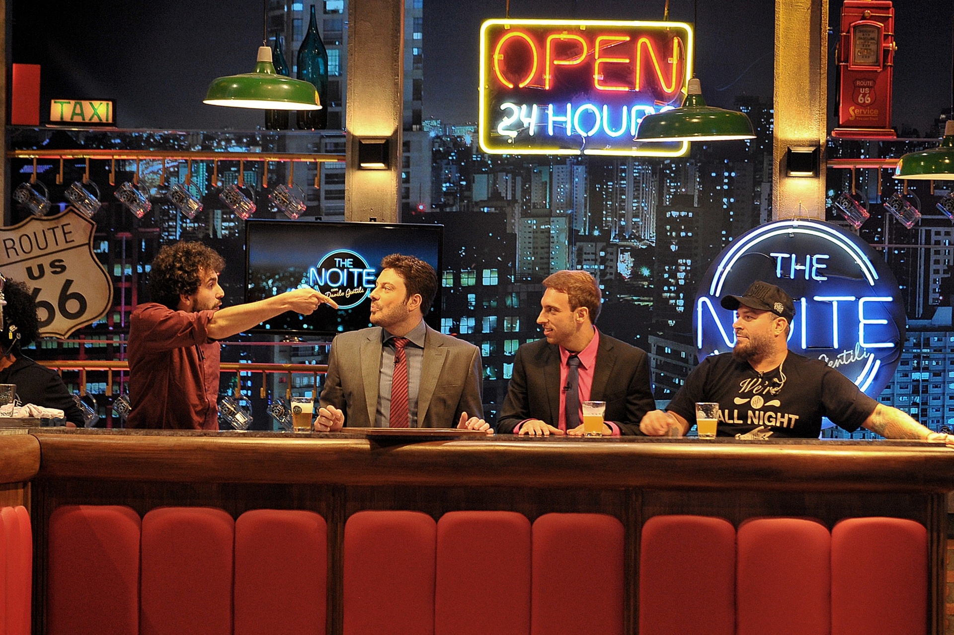 Bastidores do programa "The Noite" de Danilo Gentili no SBT - Reinaldo Canato/UOL