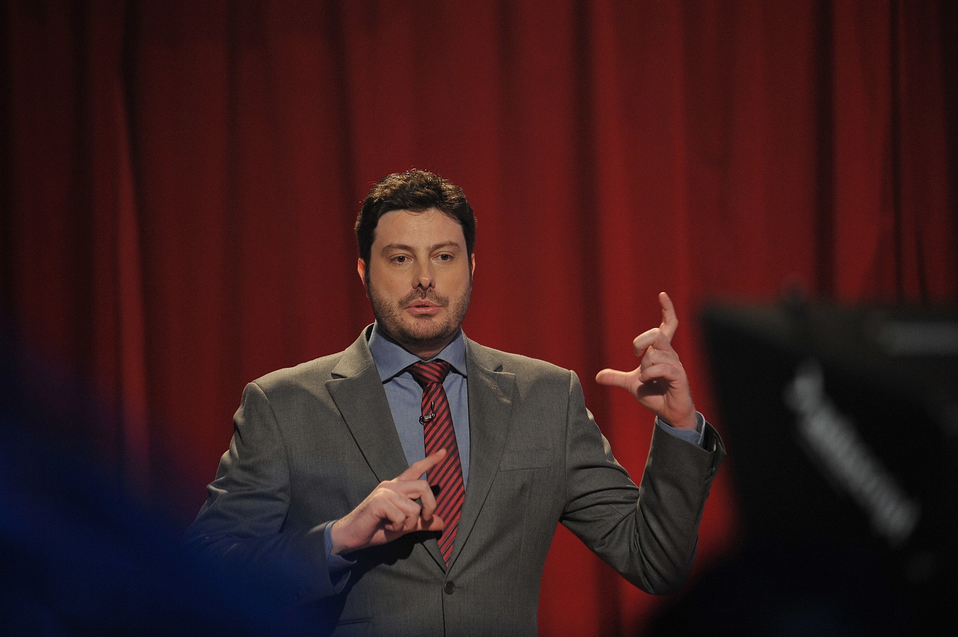 Bastidores do programa "The Noite" de Danilo Gentili no SBT - Reinaldo Canato/UOL