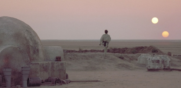 Cena de Tatooine em "Star Wars: Uma Nova Esperança" - Divulgação