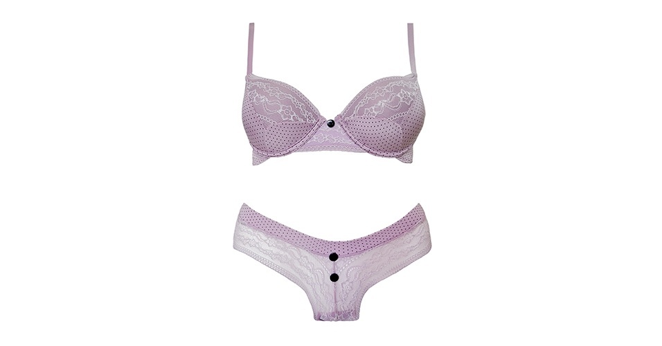 Sutiã de microfibra de poliamida; R$ 98 (conjunto) da Íntima Passion (www.intimapassionlingerie.com.br) - Divulgação