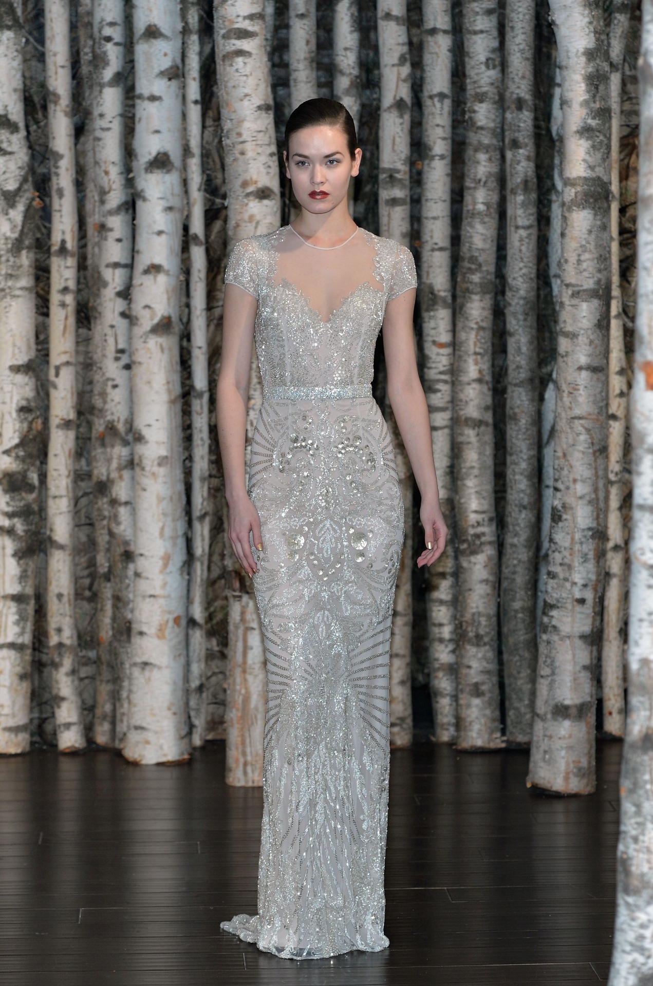 (12.abr.2014) Apresentação da coleção de vestidos de noiva de Naeem Kahn - Slaven Vlasic/Getty Images