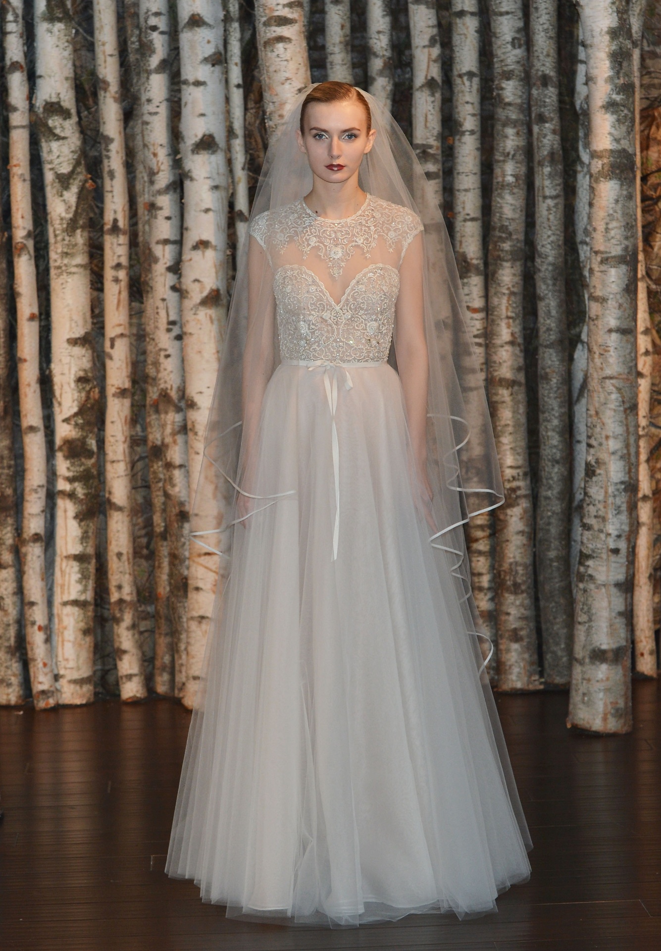 (12.abr.2014) Apresentação da coleção de vestidos de noiva de Naeem Kahn - Slaven Vlasic/Getty Images