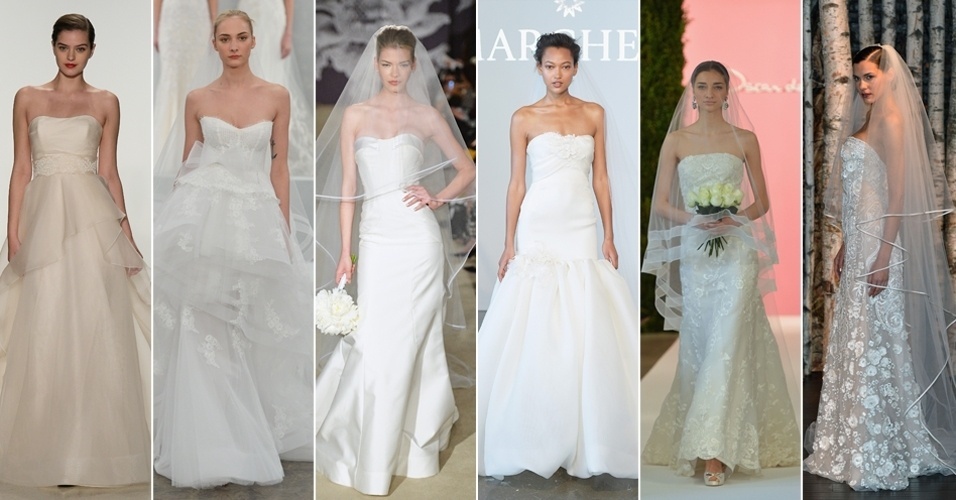 vestidos tomara que caia NY - Getty Images/Montagem UOL