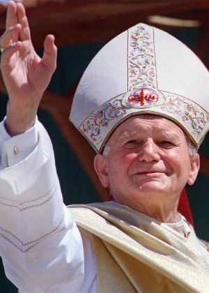 O Papa João Paulo II, morto em 2005 - AFP/Getty Images