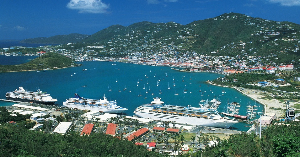 Porto de Charlotte Amalie , em St. Thomas , Virgin Islands
