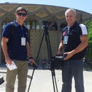 Equipe da Band grava reportagens no Irã sobre a Copa do Mundo