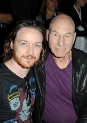 Os atores James McAvoy e Patrick Stewart, de "X-Men" - Getty Images