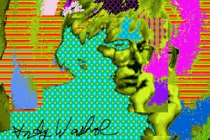 Obra de Andy Warhol no disquete - Reprodução/ Warhol - Reprodução/ Warhol