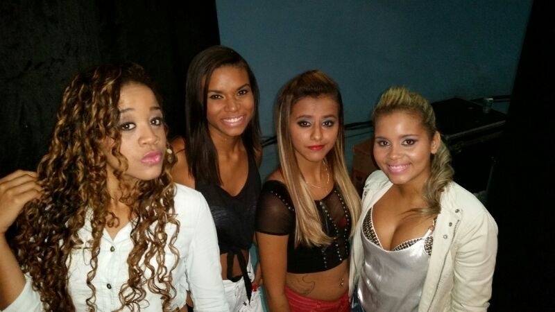 26.abril.2014 - As meninas do Bonde das Maravilhas durante a gravação do "Tudo pela Audiência", no canal pago Multishow