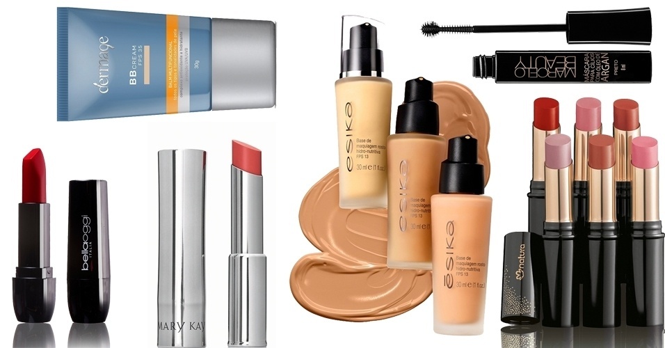 Seleção de maquiagens hidratantes - Divulgação/Fotomontagem UOL