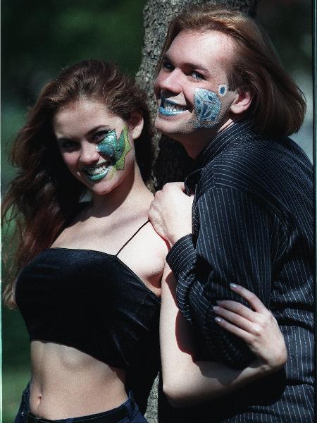 1999 - Junto com Luiz Felipe Mundin, Ellen Rocche formou o casal de dubladores do "Qual É a Música?", do SBT - Cleo Velleda/Folhapress - Cleo Velleda/Folhapress