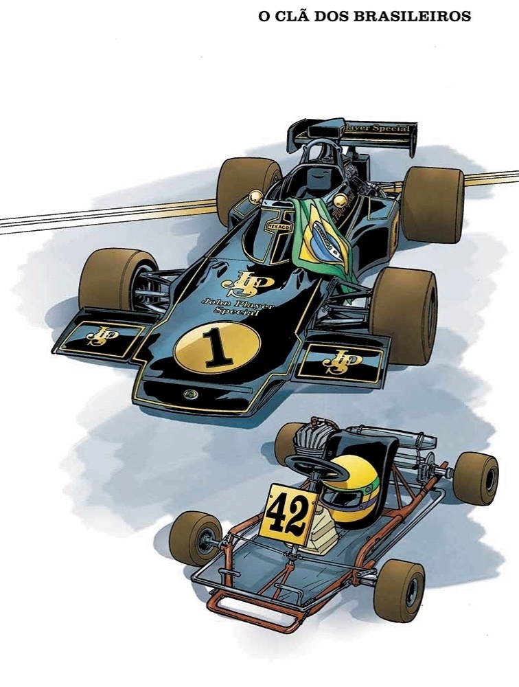 Imagem da HQ "Ayrton Senna: A Trajetória de um Mito" (editora Nemo) - Divulgação