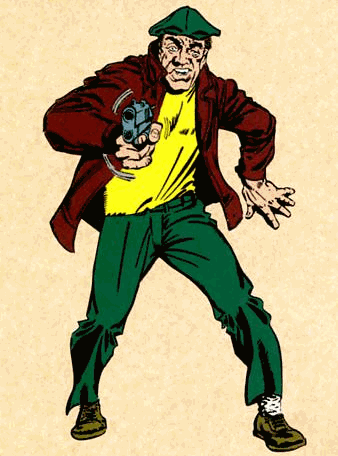 O LADRÃO! (Amazing Fantasy #15, 1962) - Sem superpoderes, completamente anônimo, foi um simples ladrão o inimigo que custou mais caro ao Homem-Aranha. Com um tiro ele matou Ben Parker e definiu a vida de seu sobrinho, Peter, que deixaria uma vida em busca de dinheiro e fama para se tornar um combatente do crime - Reprodução