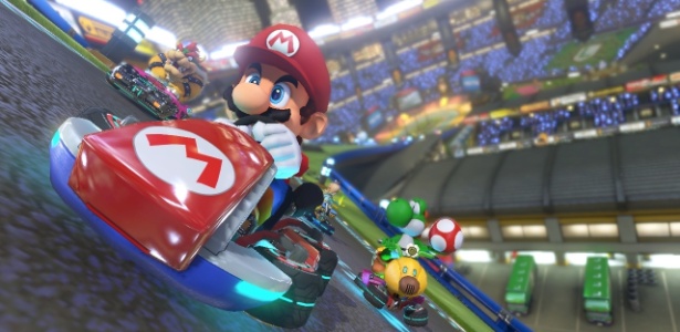 As tradicionais corridas de Mario com seus amigos (e inimigos) levou "Mario Kart 8" a ser o jogo mais vendido do Wii U - Divulgação