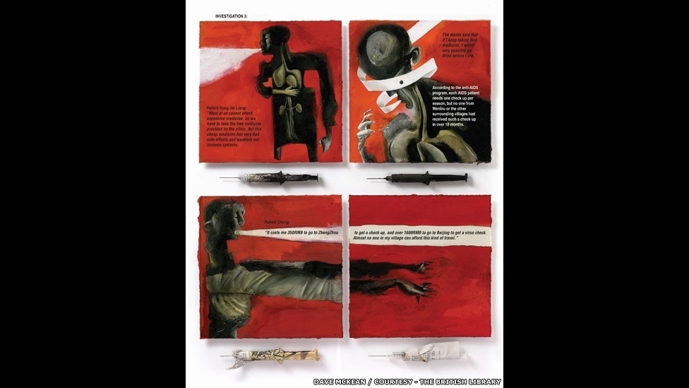 A mostra é organizada por temas, começando por uma sala dedicada a trapaças e e a desordem, como é o caso de "Denis the Menace" - The British Library