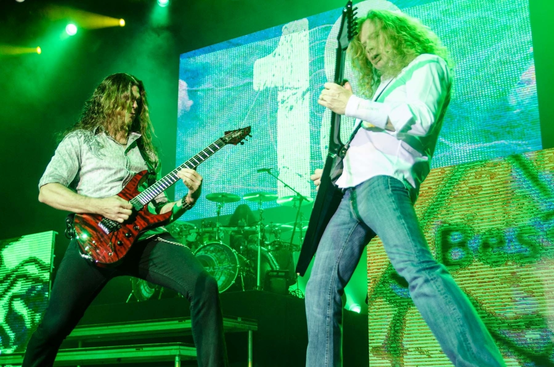 04.mai.2014 - Megadeth apresenta sucessos do álbum "Youthanasia" (1994) durante show no Espaço das Américas, em São Paulo - Edi Fortini/UOL