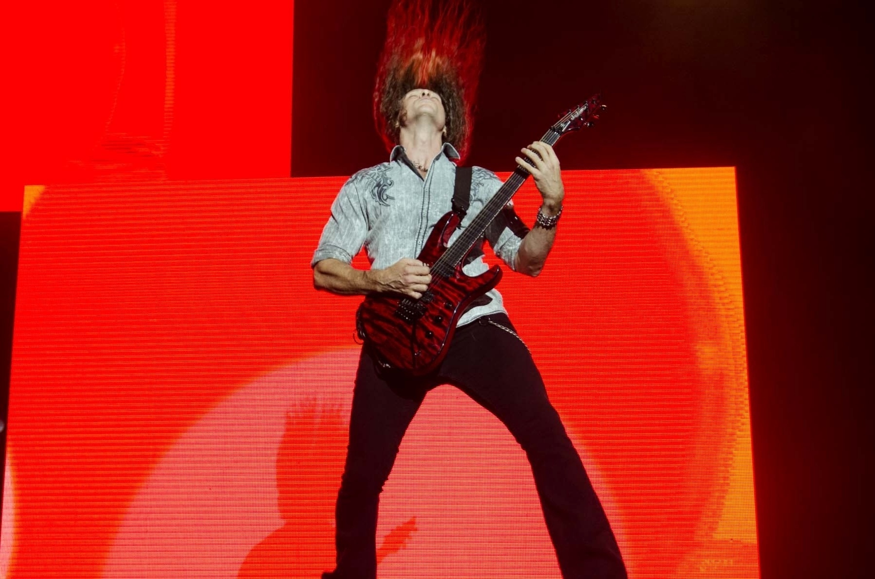 04.mai.2014 - Megadeth volta a São Paulo para turnê de divulgação de "Super Collider", trabalho mais recente da banda, lançado em 2013 - Edi Fortini/UOL