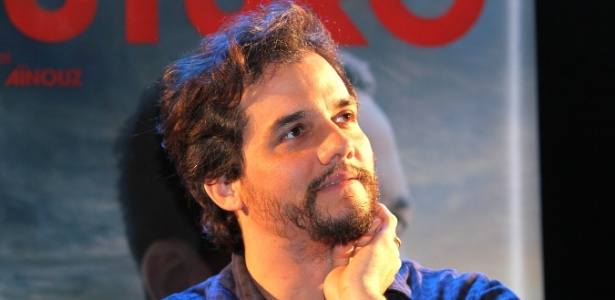 06.mai.2014 - Wagner Moura, durante coletiva do filme "Praia do Futuro", em São Paulo - Thiago Duran/AgNews