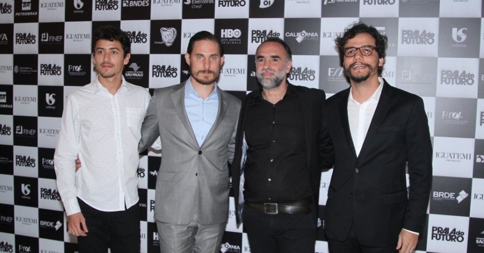 6.mai.2014 - Elenco de "Praia do Futuro" lança o filme em São Paulo