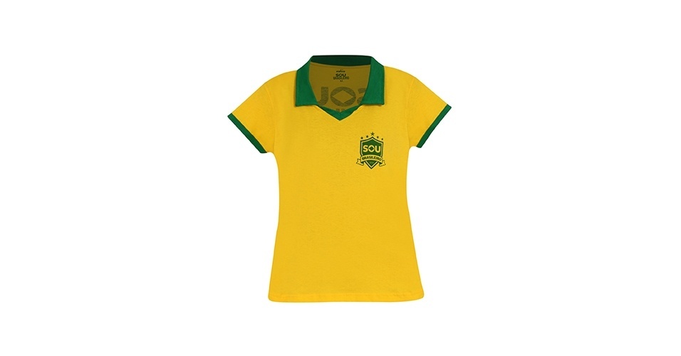 Camiseta que imita uniforme antigo; R$ 19,90, no Extra (SAC: 0800-115060). Preço pesquisado em maio de 2014 e sujeito a alterações - Divulgação