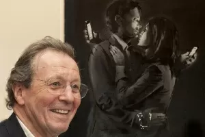 Obra de Banksy está no museu de Bristol - Chris Bahn