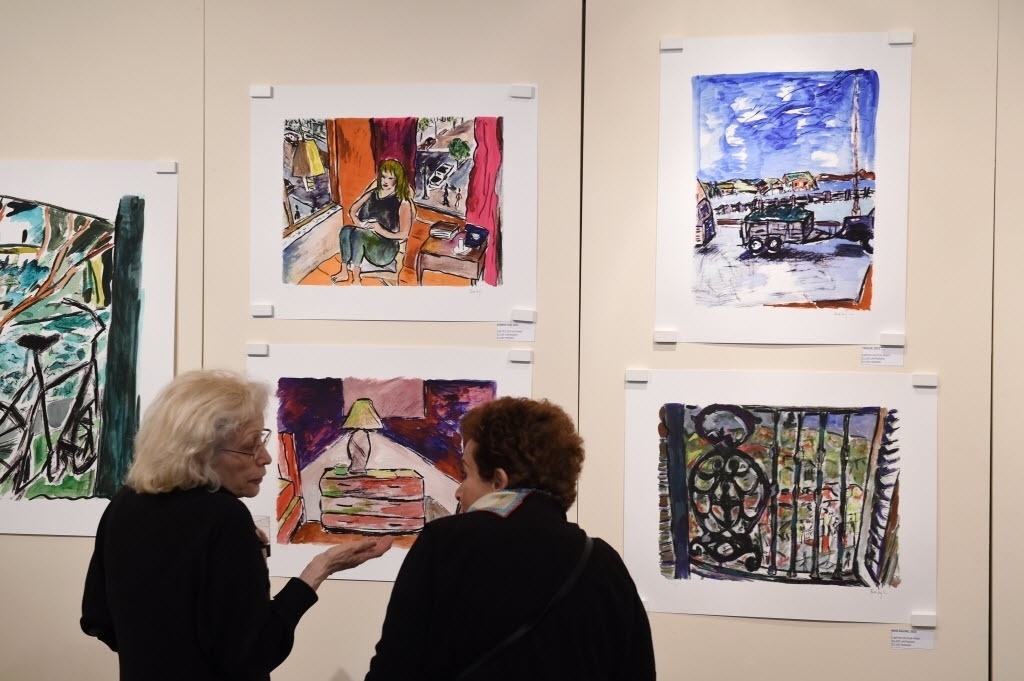 Mostra "Drawn Blank Series" com pinturas de Bob Dylan - Stan Honda/AFP Photo