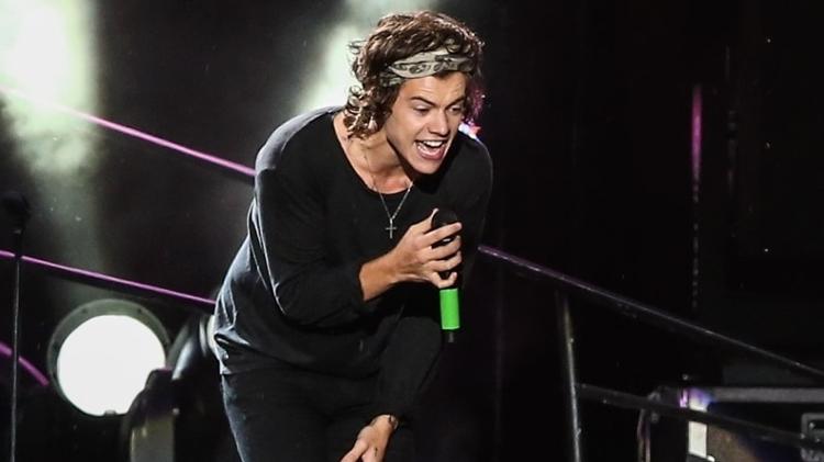 10.mai.2014 - Harry Styles canta e arranca suspiros das fãs no show do One Direction, em São Paulo  - Manuela Scarpa/Photo Rio News - Manuela Scarpa/Photo Rio News