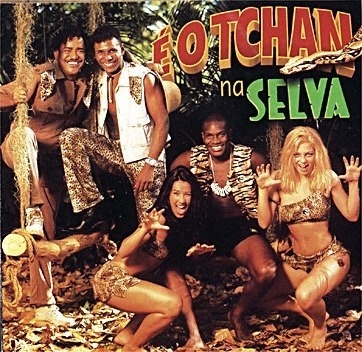 Capa do disco "É o Tchan na Selva", do conjunto musical É o Tchan - Reprodução