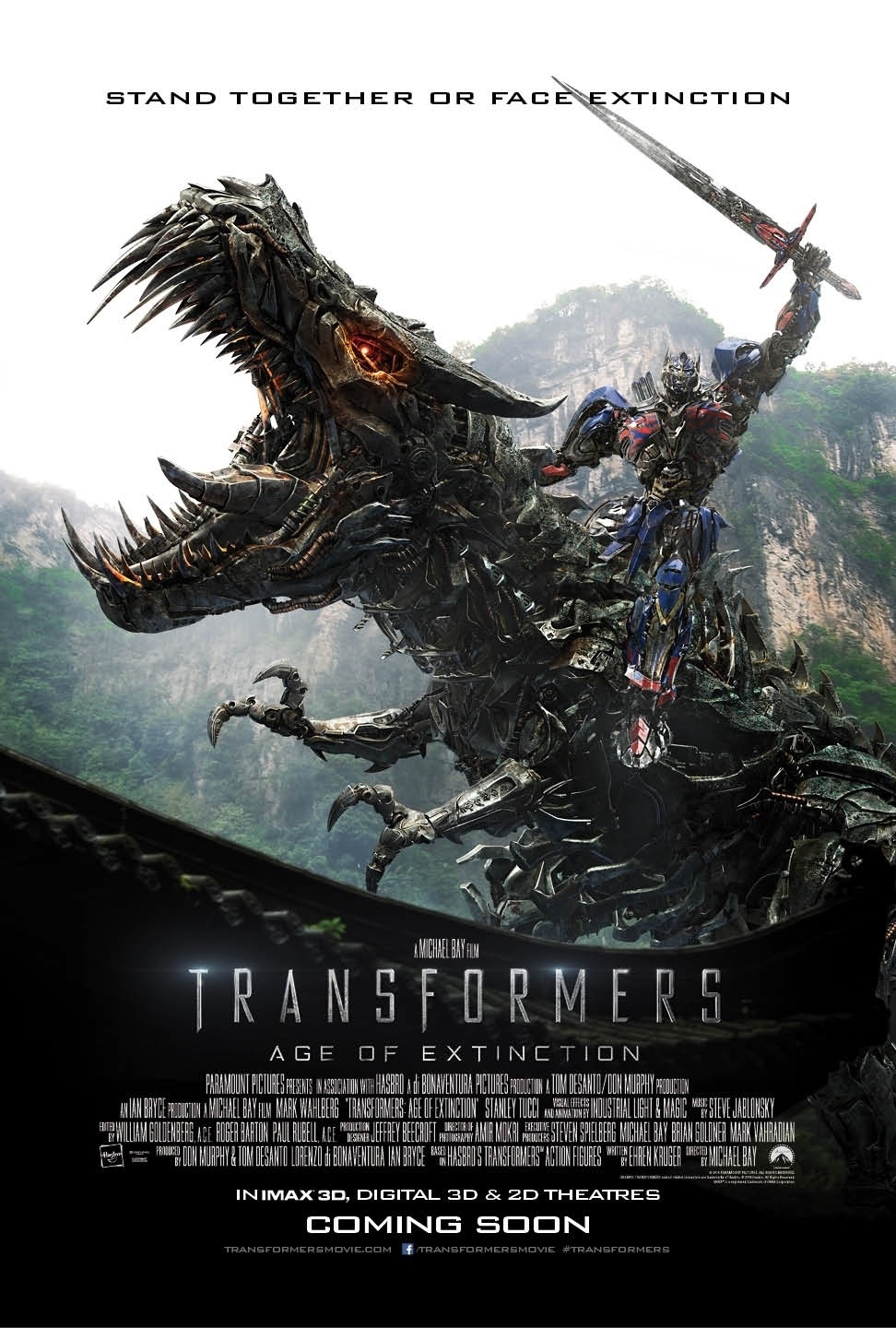 Pôster em inglês de "Transformers 4", de Michael Bay - Paramount/Divulgação