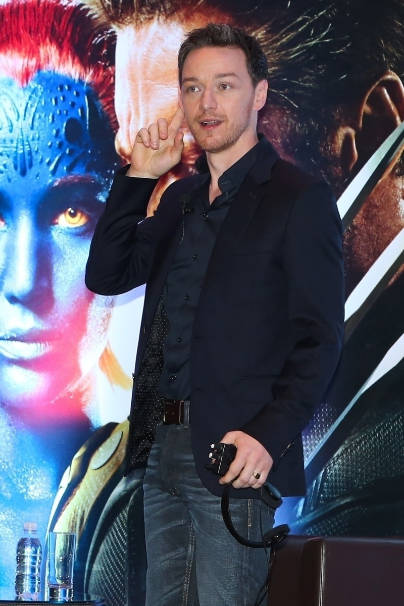 14.mai.2014 - James McAvoy participa de coletiva de imprensa do filme "X-Men: Dias De Um Futuro Esquecido" em São Paulo - Manuela Scarpa/Photo Rio News