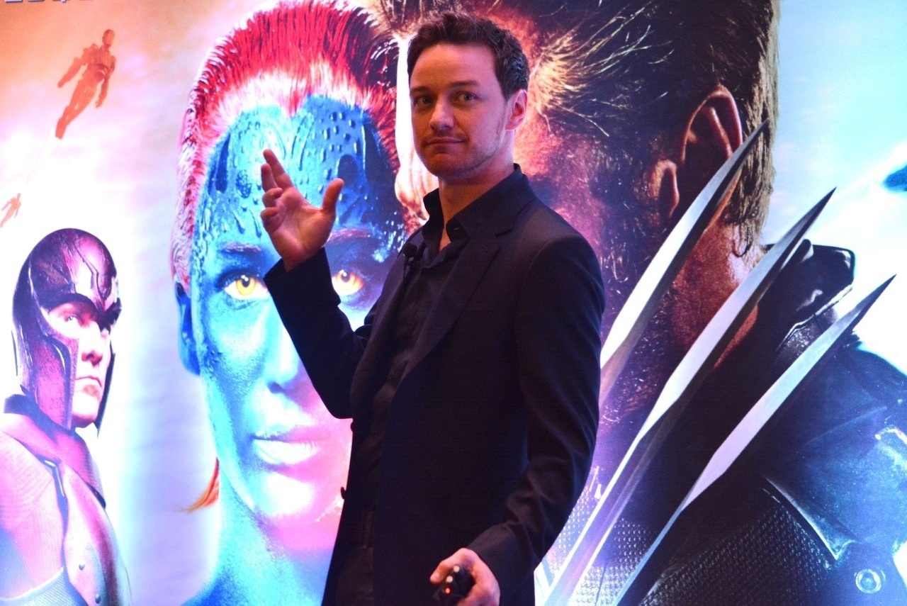 14.mai.2014 - James McAvoy participa de coletiva de imprensa do filme "X-Men: Dias De Um Futuro Esquecido" em São Paulo - Caio Duran e Thiago Duran/AgNews