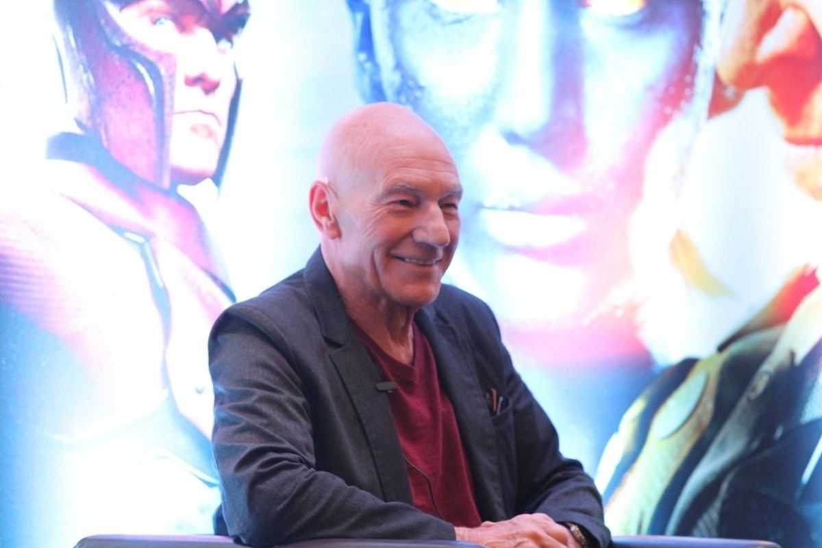 14.mai.2014 - Patrick Stewart  participa de coletiva de imprensa do filme "X-Men: Dias De Um Futuro Esquecido" em São Paulo - Caio Duran e Thiago Duran/AgNews