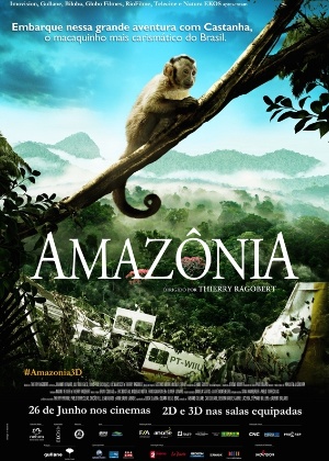 Pôster em português do filme "Amazônia" - Reprodução